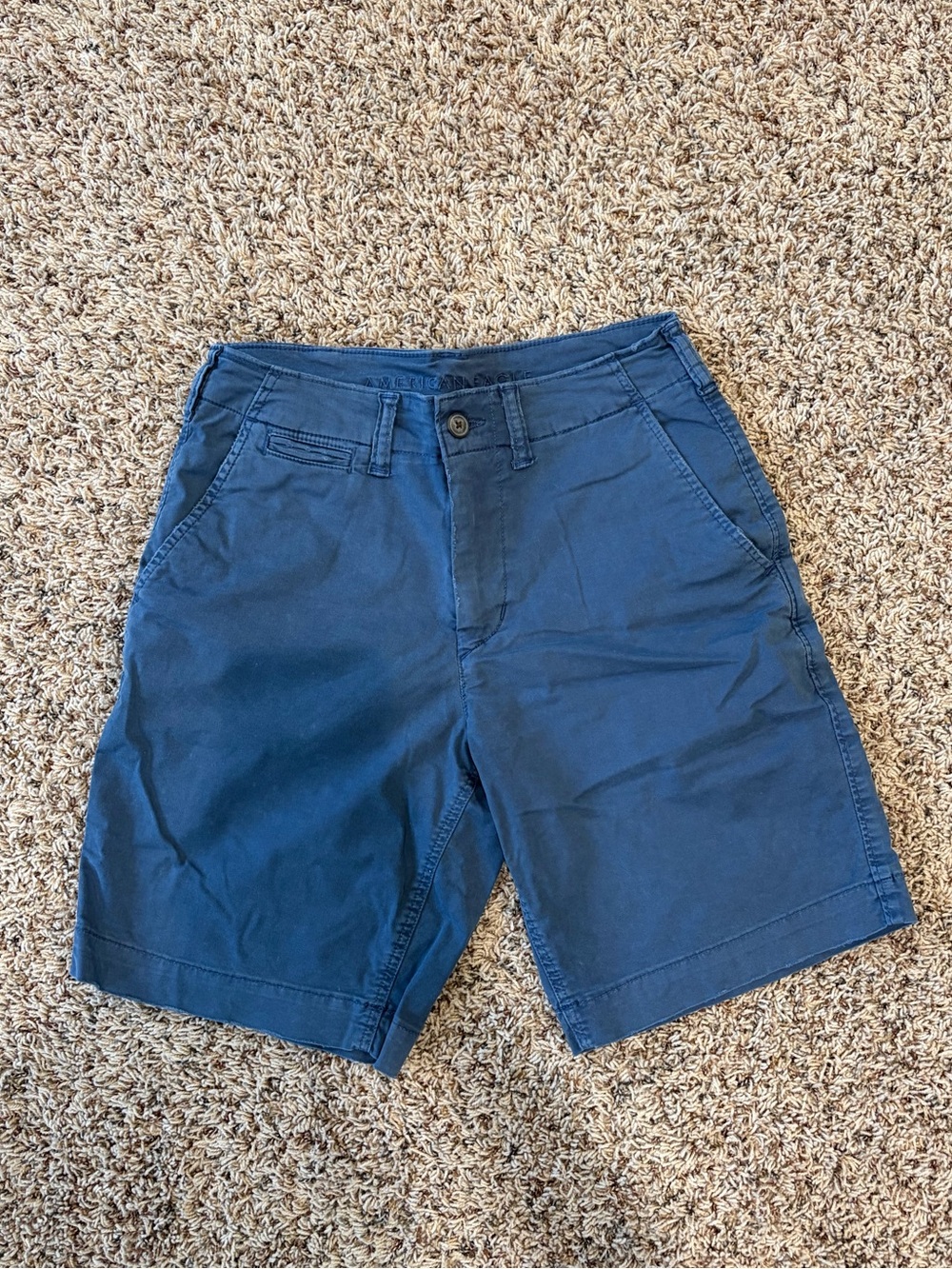 AE 7" Flex Lived-In Khaki Short - Washed Blue color